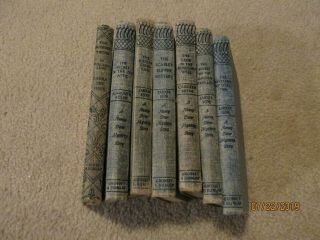 Six Vintage Nancy Drew Mystery Story Books Blue Cover & One Bobbsey Twins Book 3