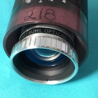 BUHL Optical 12.  5mm 1/2 INCH.  500” f/1.  4 16mm Projector Lens 812 - 410 w/ Barrel 2