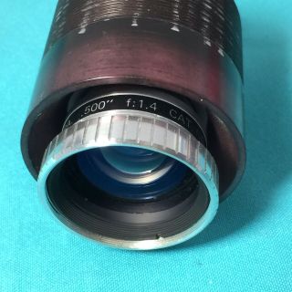BUHL Optical 12.  5mm 1/2 INCH.  500” f/1.  4 16mm Projector Lens 812 - 410 w/ Barrel 4