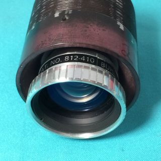 BUHL Optical 12.  5mm 1/2 INCH.  500” f/1.  4 16mm Projector Lens 812 - 410 w/ Barrel 5