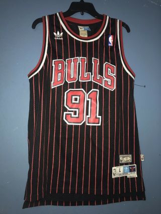 Vintage 91 Chicago Bulls Dennis Rodman Adidas Men 