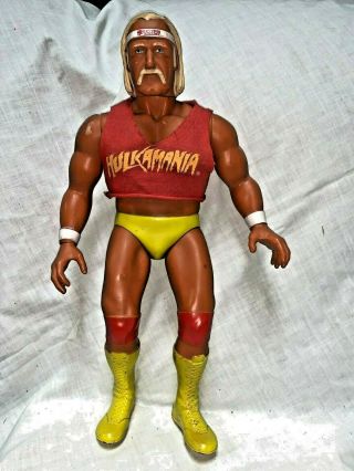 Vintage Wwf Hulk Hogan Hulkamania Action Figure Doll 12” Vg