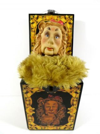 The Wizard Of Oz 10 " 1988 Cowardly Lion Jack In The Box Vintage