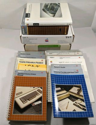Vintage Apple Official Books Mac Booklets Manuals & Boxes Ii Iie Iic Iii 2