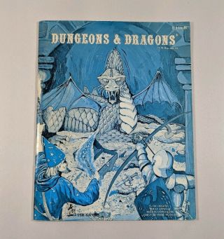 Vintage Dungeons & Dragons Rulebook F116 - R Tsr Games D&d 1977 Print 1st Edition