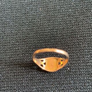 Vintage 10K Gold Baby Ring Red Stone Size 1 1/2 5