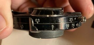 Vintage Carl Zeiss Jena Compur Lens 10.  5 cm Tessar 1:4.  5 5