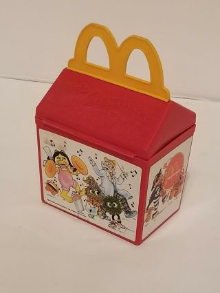 Vintage 1989 Fisher Price Mcdonalds Happy Meal Lunch Container Plastic Box