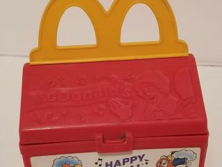Vintage 1989 Fisher Price McDonalds Happy Meal Lunch Container Plastic Box 5