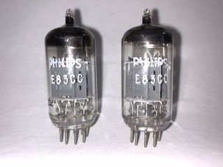 Matched Pair Philips Sq E83cc Siemens Nos Nib 1966 12ax7 Ecc83 Ecc803s Tubes