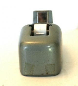 Vintage Mid Century Scotch Metal Tape Dispenser Heavy Duty Industrial MCM Gray 3