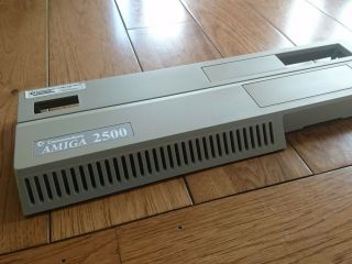 Commodore Amiga 2500 Front Face Plate Bezel with all screws, 3