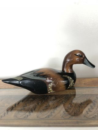 Vintage Mallard Wooden Duck Decoy Wood Carving Hand Painted Carved Collectible