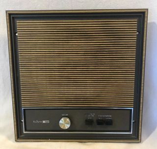 Vintage Nutone Scovill Door Speaker/radio Intercom Woodgrain & Black Mid Century