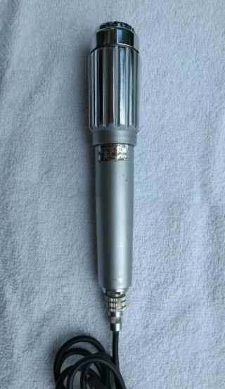 Vintage Monarch Crystal Microphone Model Tm - 26 With 6 Foot Cord
