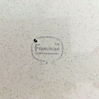 Vintage Mid - Century Modern Franciscan Atomic Starburst 13” Oval Serving Platter 5