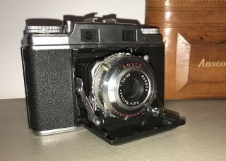 Vintage Agfa Ansco Regent 35mm Film Camera 50mm F/3.  5 Solinar Lens,  Case