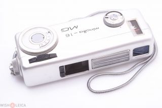 Minolta 16 Mg Subminiature Camera On 16mm Film W/ Rokkor 20mm 2.  8