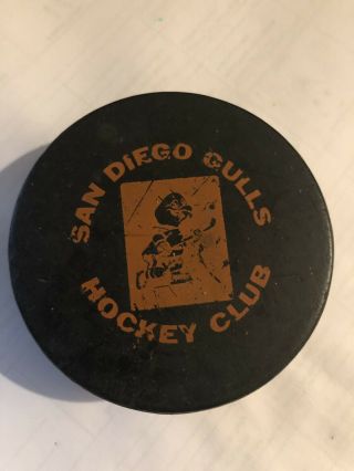Vintage San Diego Gulls Whl Pchl Hockey Puck