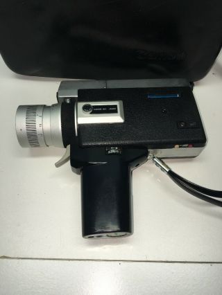 Vintage Canon Auto Zoom 518 8 Video Camera With Case 2