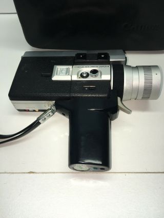 Vintage Canon Auto Zoom 518 8 Video Camera With Case 4