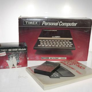 Vintage 1982 Timex Sinclair 1000 Personal Computer 16k Ram Module Booklet Tape