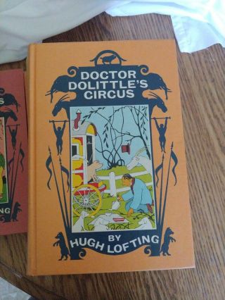 Dr.  Dolittle Vintage Book Set With Case Lippincott Publishers 3