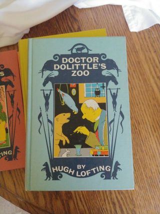 Dr.  Dolittle Vintage Book Set With Case Lippincott Publishers 4