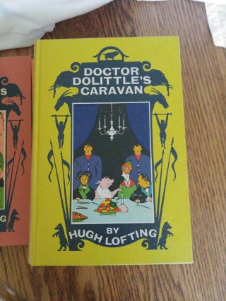 Dr.  Dolittle Vintage Book Set With Case Lippincott Publishers 5