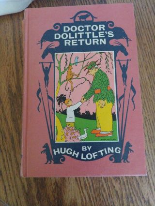 Dr.  Dolittle Vintage Book Set With Case Lippincott Publishers 8