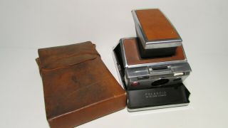 Vintage Polaroid Sx - 70 Alpha 1 Land Camera With Folding Leather Case