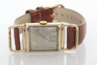 14k Gold Filled Vintage Hamilton 19 Jewels 982 J392278 Analog Wristwatch