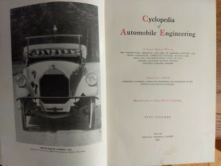 Cyclopedia of Automobile Engineering 1915 Edition 5 - volume set.  Fair to Good. 2