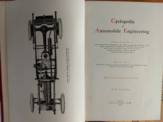 Cyclopedia of Automobile Engineering 1915 Edition 5 - volume set.  Fair to Good. 5
