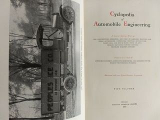 Cyclopedia of Automobile Engineering 1915 Edition 5 - volume set.  Fair to Good. 6