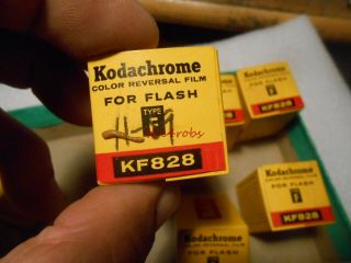 7 Rolls Kodak K828 Kodachrome For Flash Film in Boxes Expired 1959 2