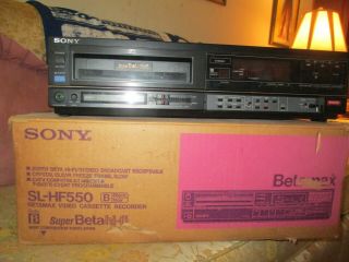 SONY SL - HF550 BETA Hi - Fi BETAMAX VCR PERFECT BOX Beta Max 4