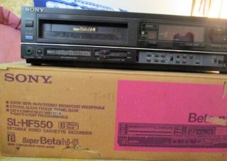 SONY SL - HF550 BETA Hi - Fi BETAMAX VCR PERFECT BOX Beta Max 6