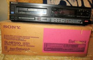 SONY SL - HF550 BETA Hi - Fi BETAMAX VCR PERFECT BOX Beta Max 7