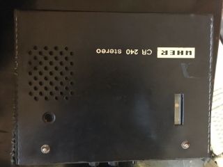 Vintage Uher Munchen CR 240 Portable Cassette Recorder Untested/parts/repair 2