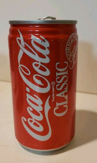 Vintage Coca Cola Classic Can Late 1980s  Hfcs And/or Sucrose