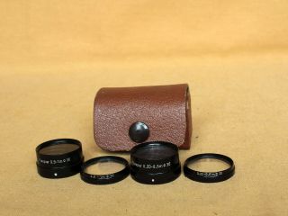 Flexaret Close Up Lens Set 1 - 0.  5,  0.  5 - 0.  3 M For Ii - Va Meopta Czechoslovakia