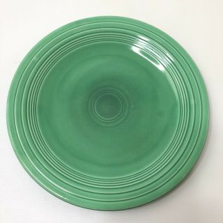 Set Of 5 Vintage Homer Laughlin Fiestaware Dinner Plates Dark Blue Green Rose 4