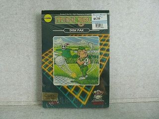 Commodore 64 Mini Golf Game By Capcom Cib 5.  25 " Floppy Disc