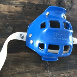 Jofa hockey helmet mouthguard blue vintage classic BMX 5