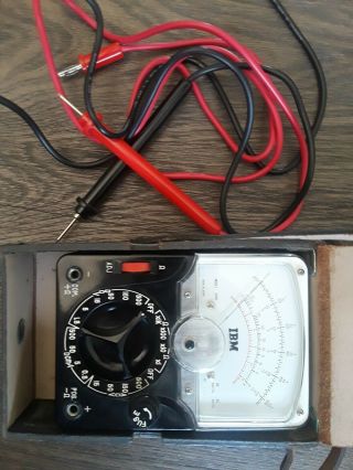 Vintage Tachikawa Model 200c Ibm Voltage Ohm Meter Test Equipment -