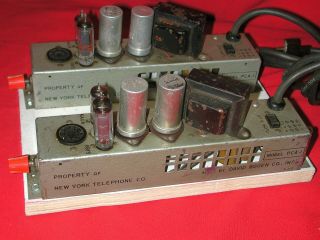 Bogen PCA - 1 Western Electric / NY Telephone Tube Amplifier Booster Preamp [Pair] 6