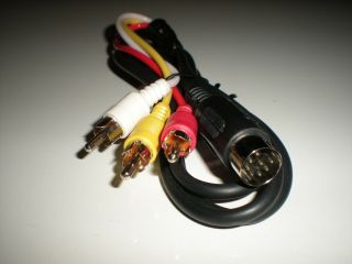 Commodore 64 & 128 Monitor Cable With Split Chroma And Luma & Audio.  4 Ft.