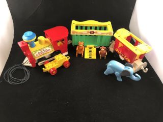 Fisher Price Vintage Little People Circus Train 991 From 1979 It Toots