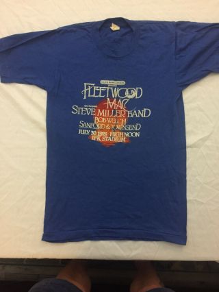 Fleetwood Mac Steve Miller Band Vintage T - Shirt 10/30/78 Jfk Stadium